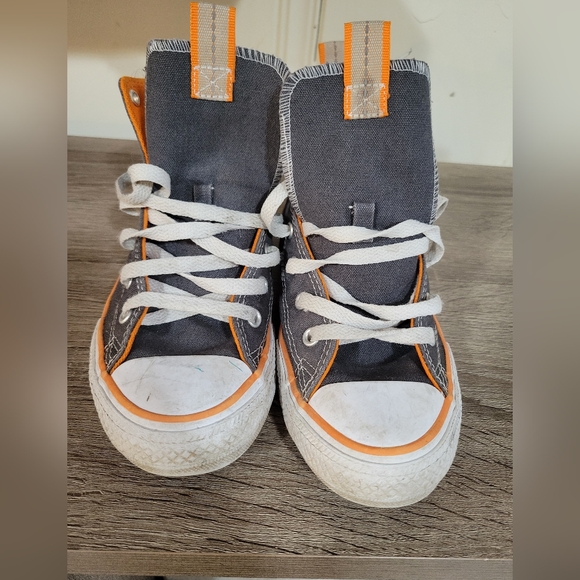 Converse Other - Rare color vintage Converse All Star Chuck Taylor High Men 4 Women 6 Gray/Orange